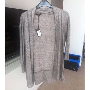 NWT Repeat Women's Size 40 Medium Grey Cardigan